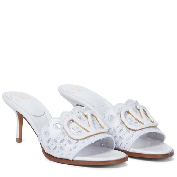 NWT: VALENTINO GARAVANI | White VLogo Leather Sandals Sz EU 40 - Picture 6 of 12